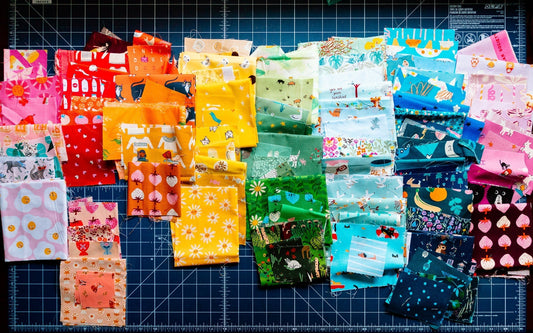 Scrappy Rainbow “I Spy” Baby and Kid Quilt Tutorial