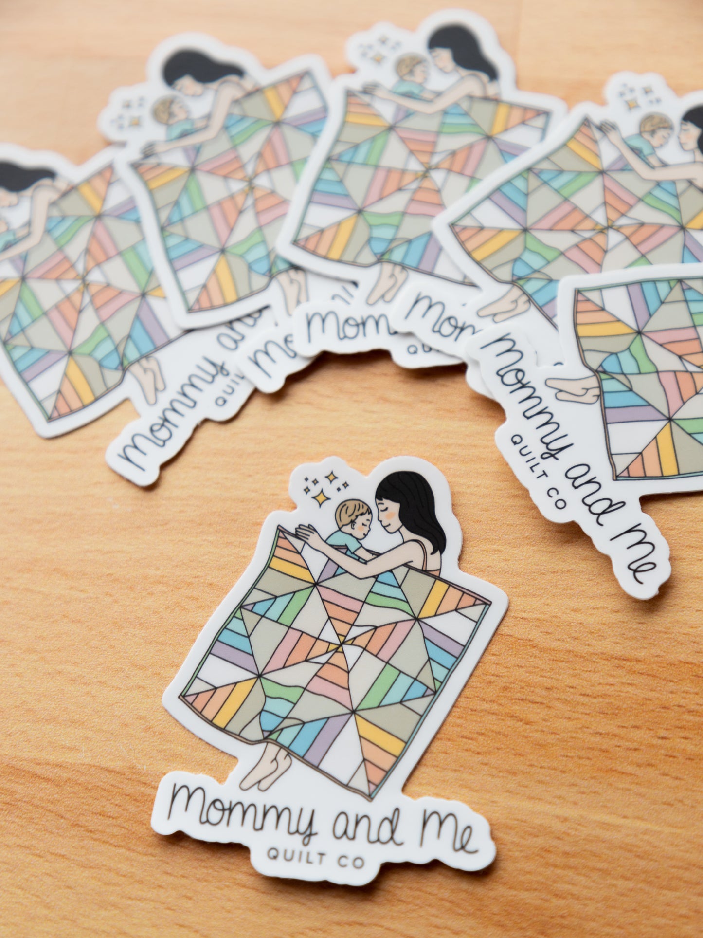 Mommy and Me Quilt Co Logo Sticker