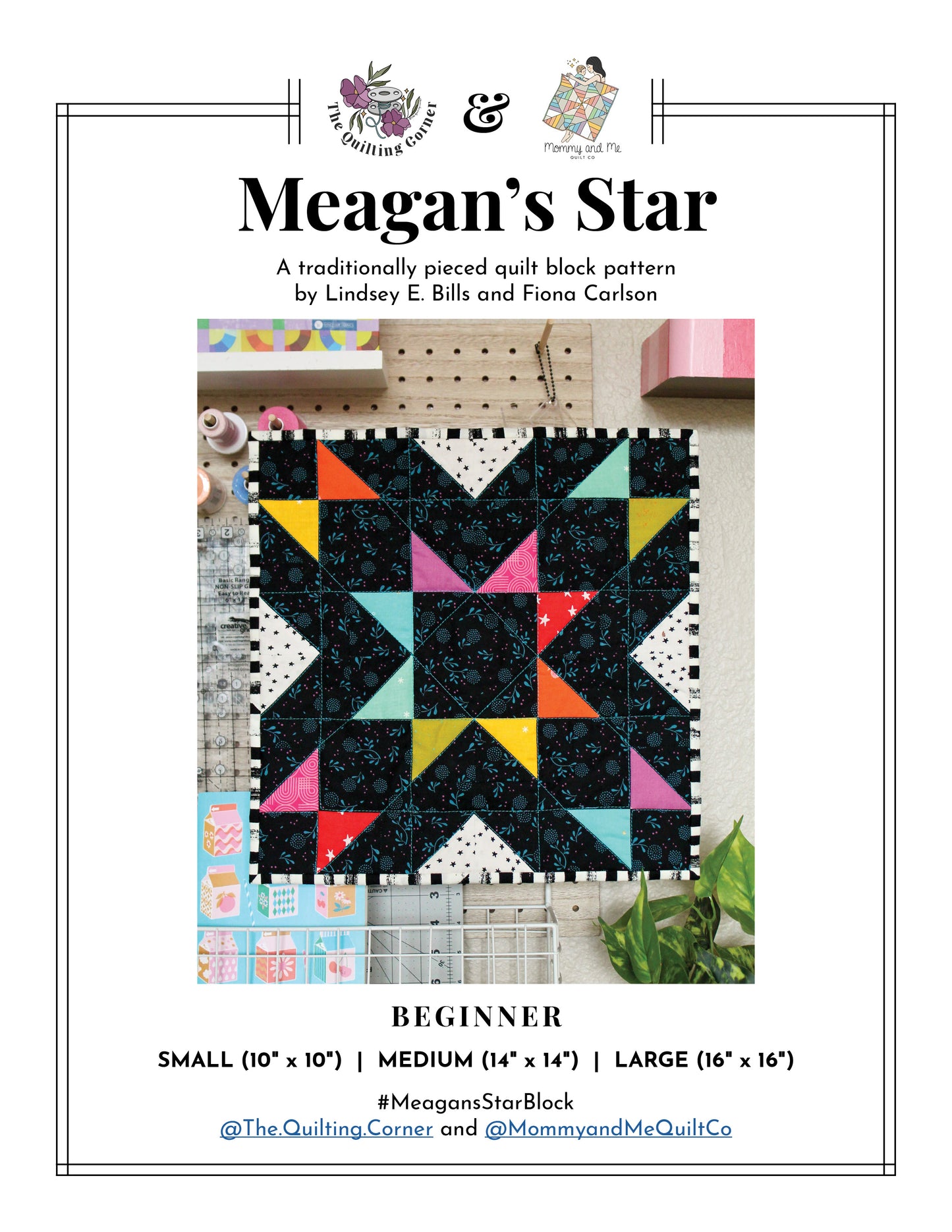 Meagan's Star Quilt Block Pattern (PDF)