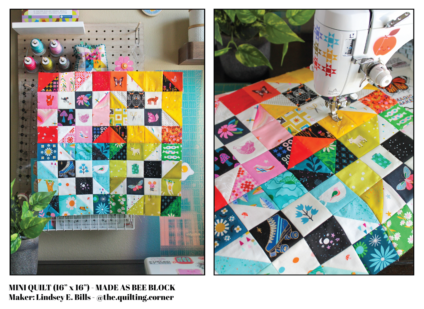 Skate Night Mini Quilt Pattern (Printed)