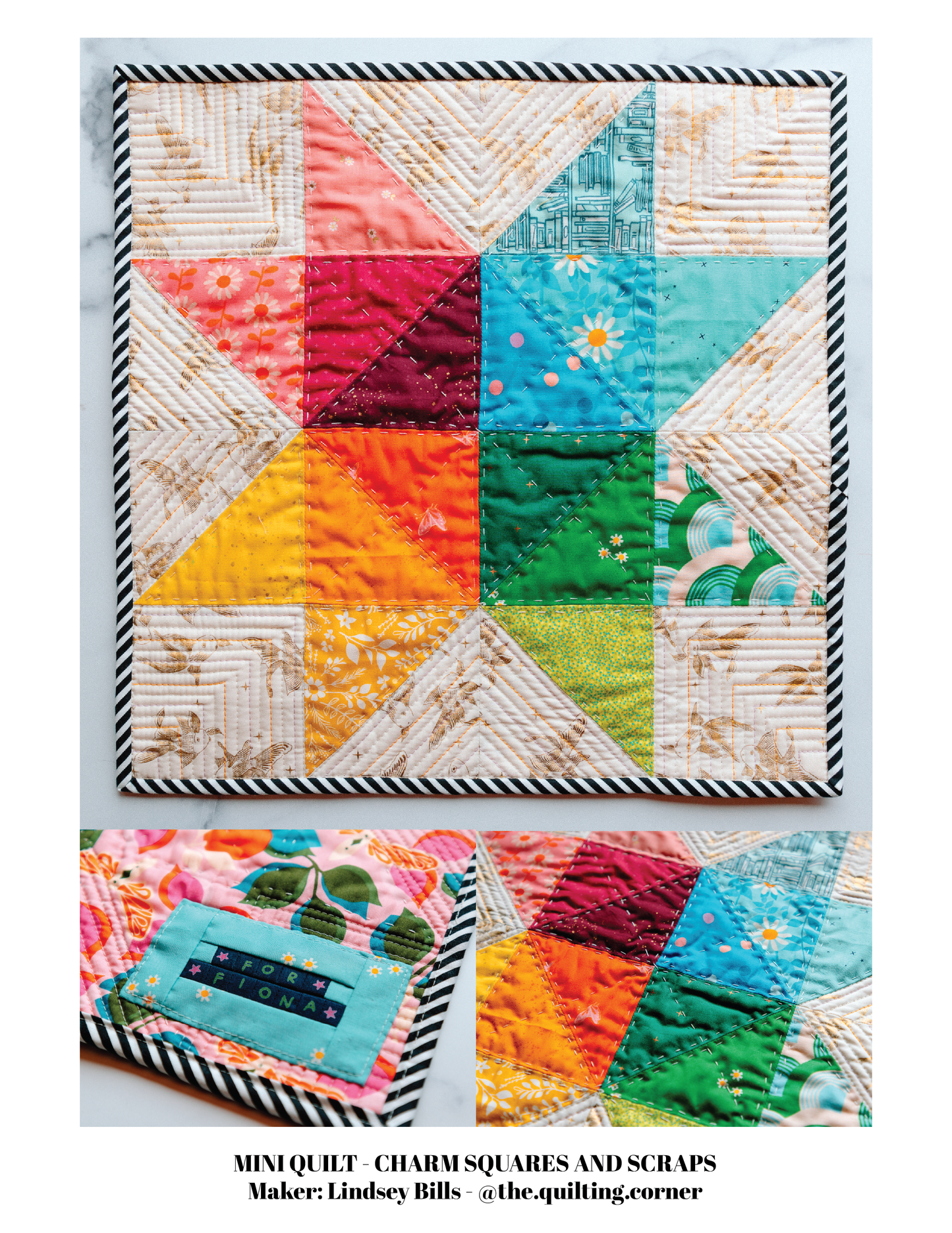 Tetra Star Mini Quilt Pattern