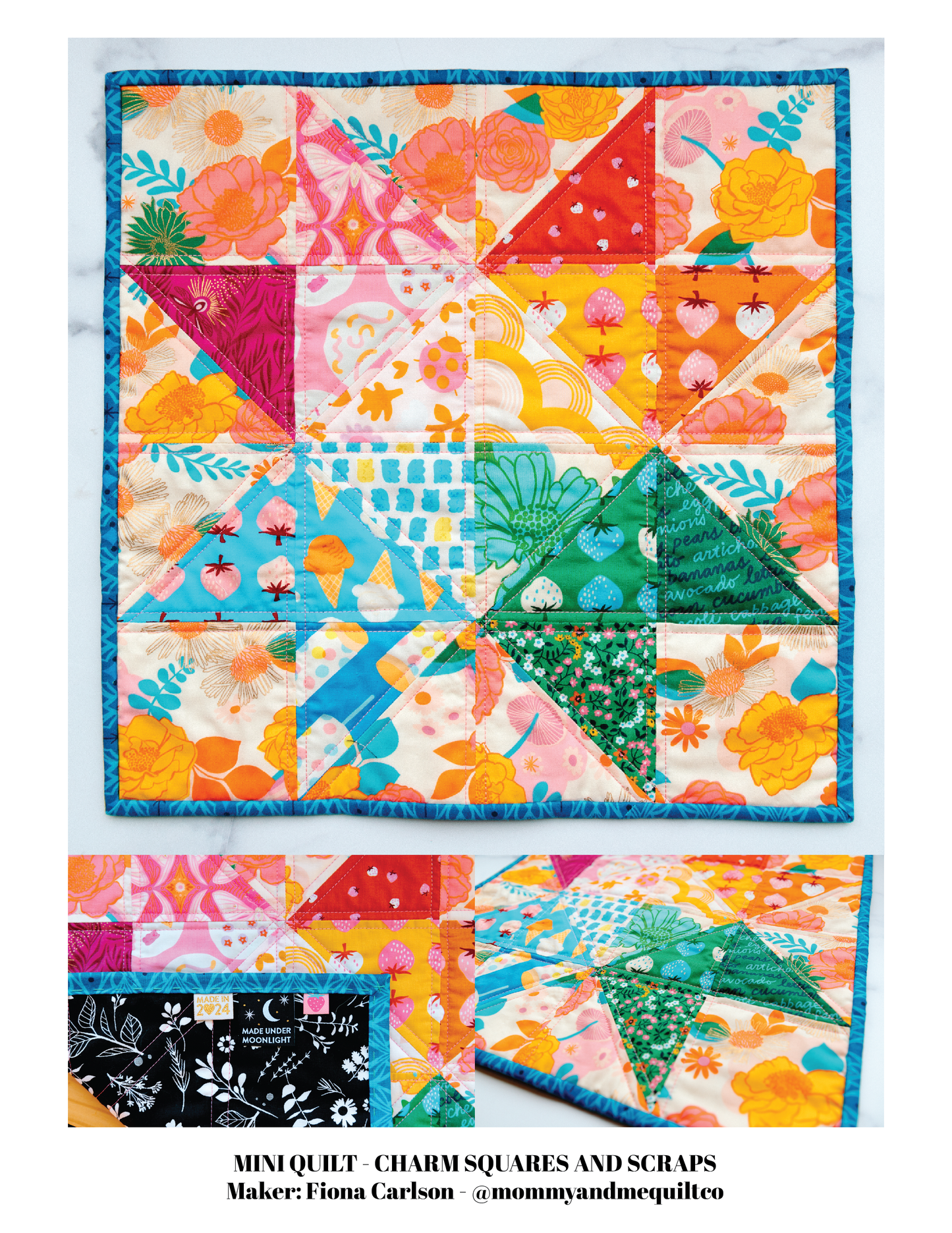 Tetra Star Mini Quilt Pattern