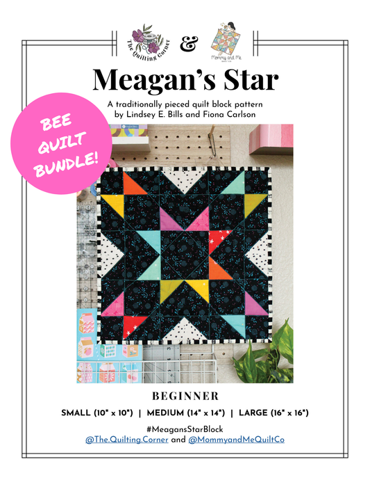 Meagan's Star Quilt Block Pattern (PDF) - Bee Bundle *SAVE $49!