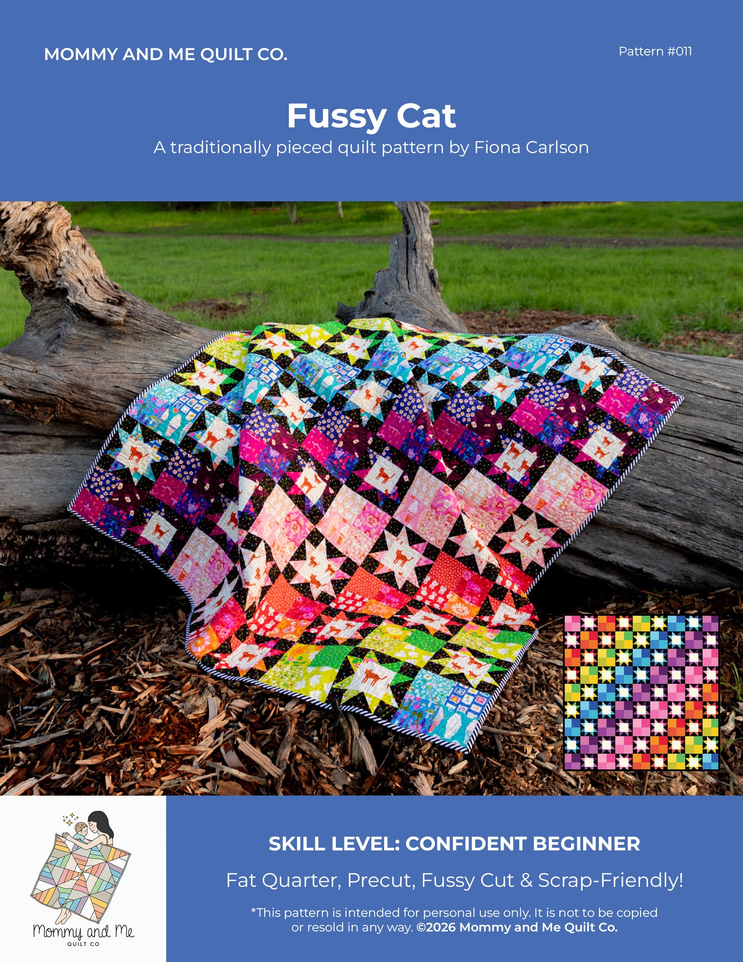 Fussy Cat Quilt Pattern (PDF)