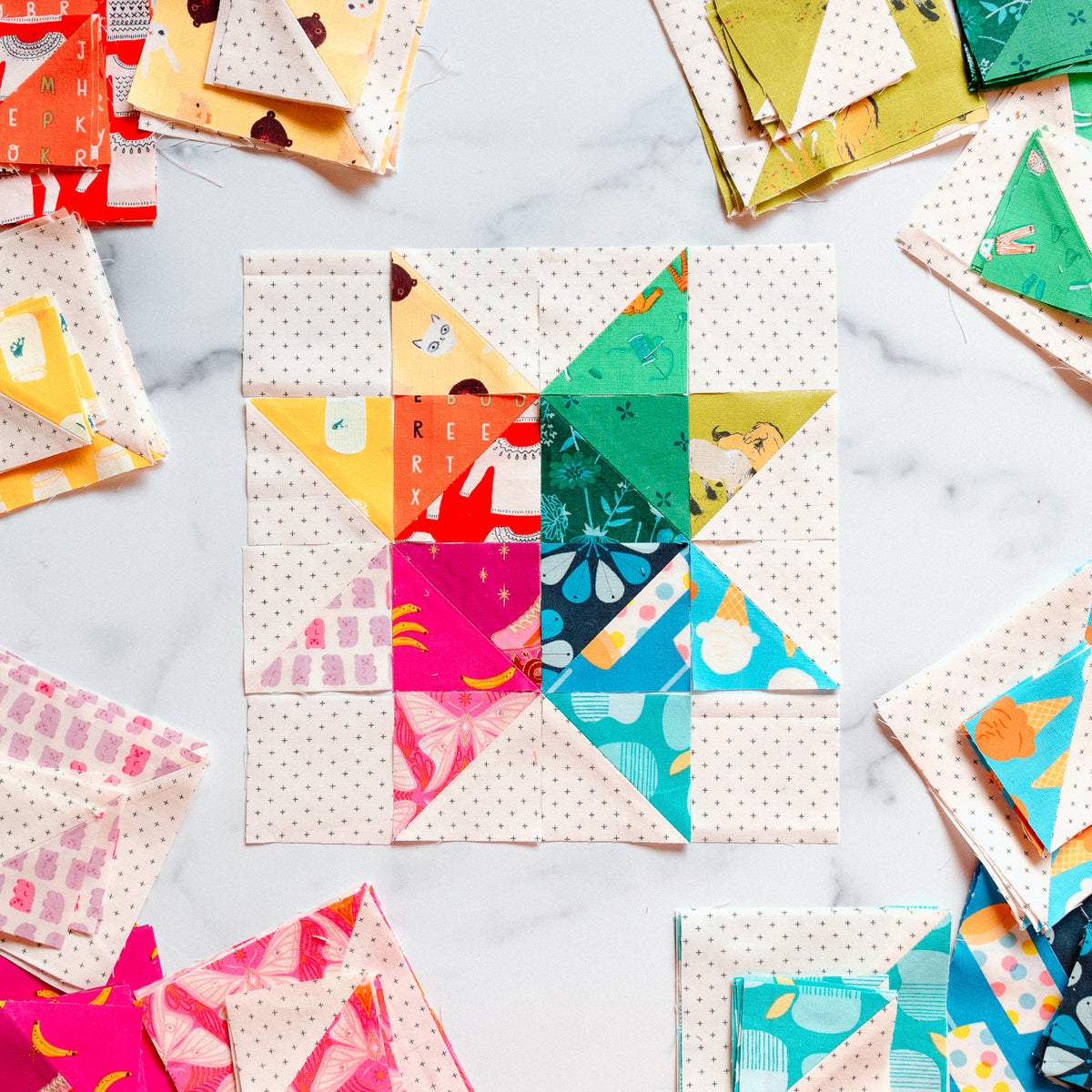 Tetra Star Mini Quilt Pattern – Mommy and Me Quilt Co