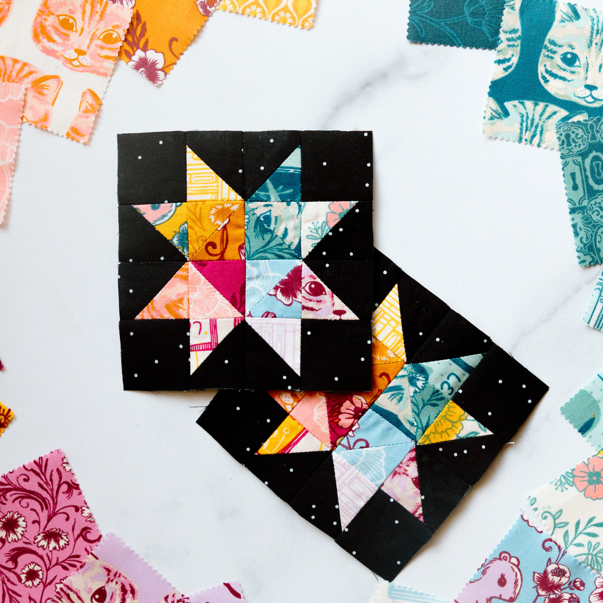Tetra Star Mini Quilt Pattern – Mommy and Me Quilt Co