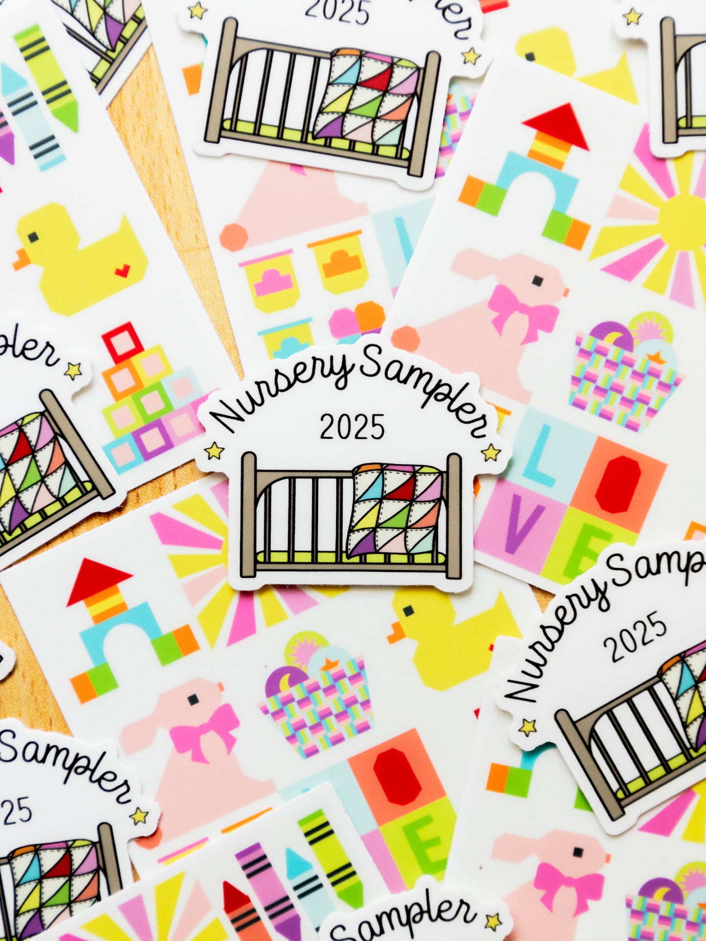 Nursery Sampler 2025 Design Sticker