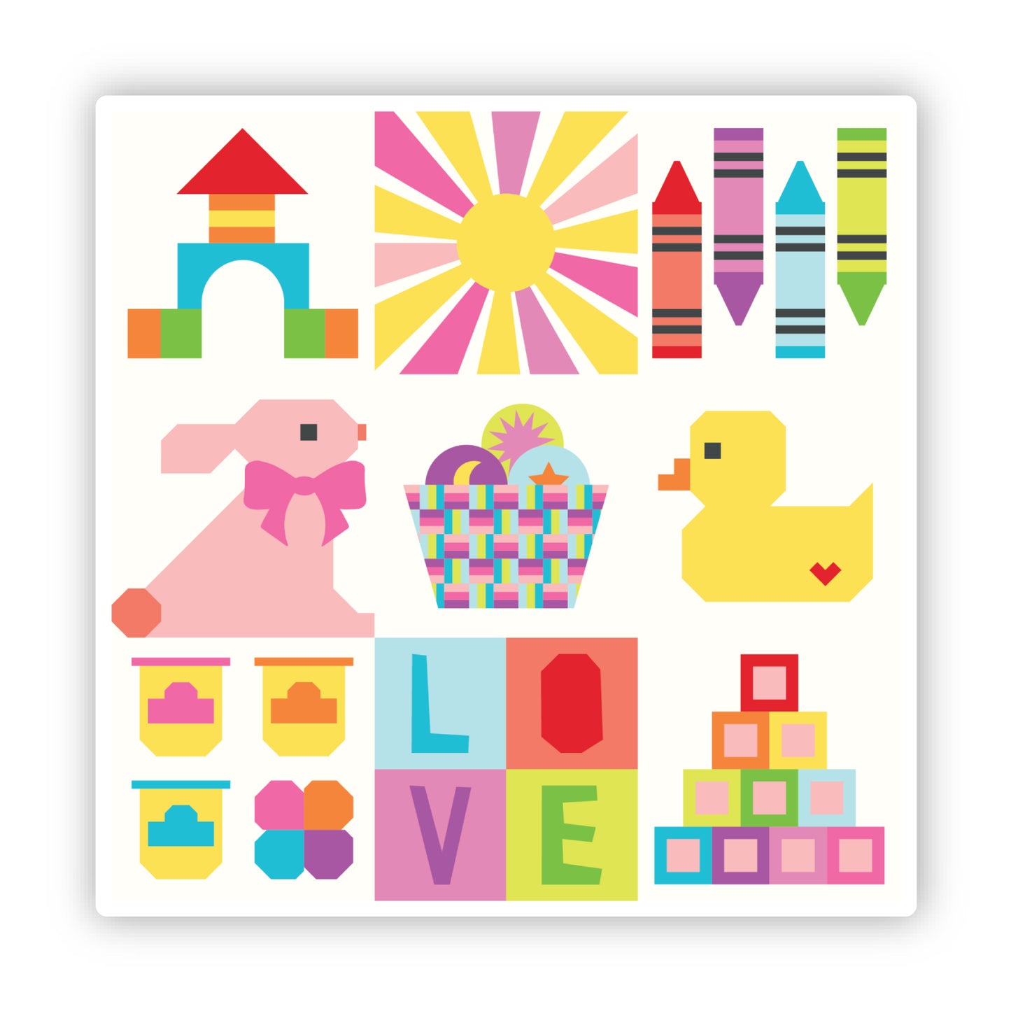 Nursery Sampler 2025 Design Sticker