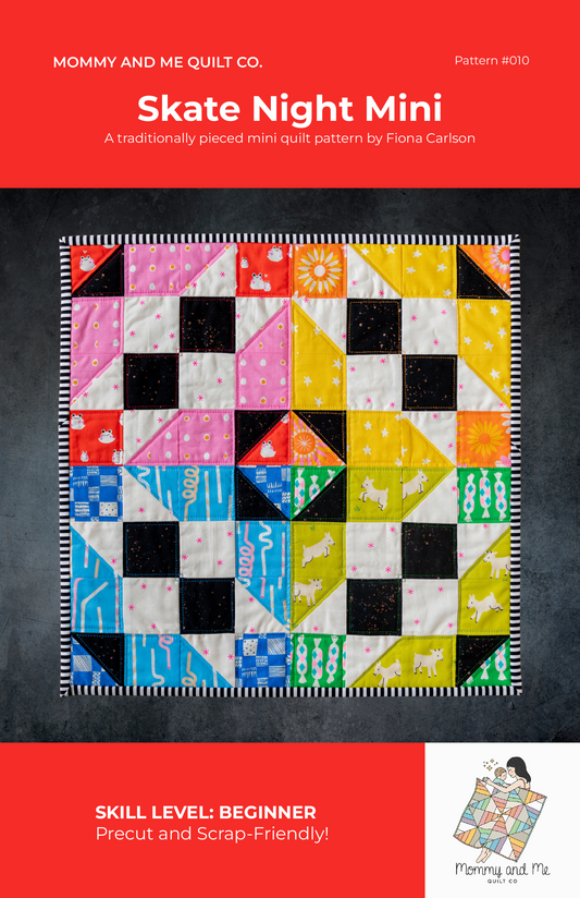 Skate Night Mini Quilt Pattern (Printed)